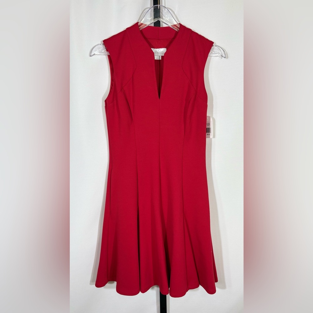 NWT Jessica Simpson Red Fit & Flare Dress Women’s Size 2